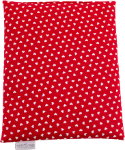 Herzzucker Traubenkernkissen 26x21cm Herzchen rot