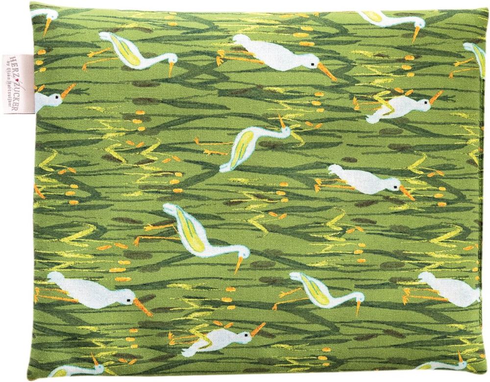 Herzzucker Traubenkernkissen 26x21cm Kraniche Btl