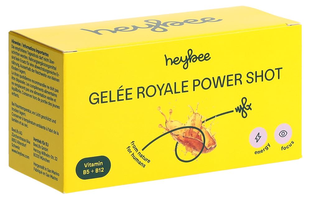 heybee Gelée Royale Power Shot 10 Trinkamp 12 ml