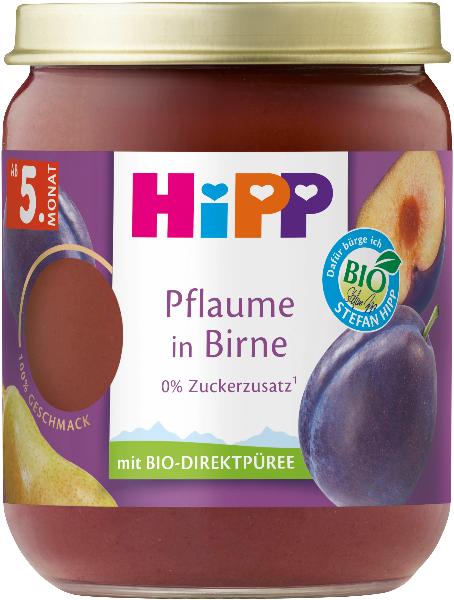 HiPP Pflaume in Birne Bio Glas 160 g