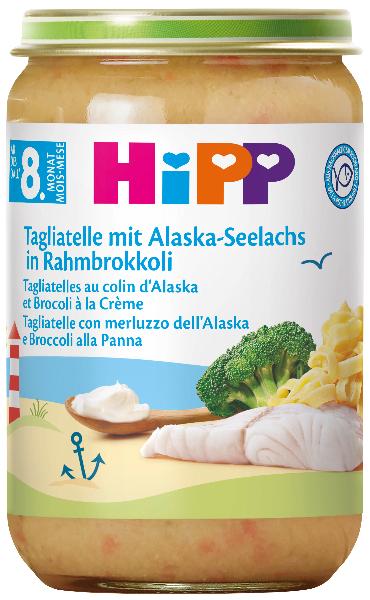 HiPP Tagliatelle mit Meeresfisch Rahmbrokkoli 8 Monate 220 g