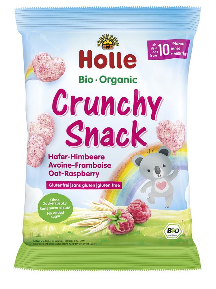 Holle Bio-Crunchy Snack Hafer Himbeere Btl 30 g
