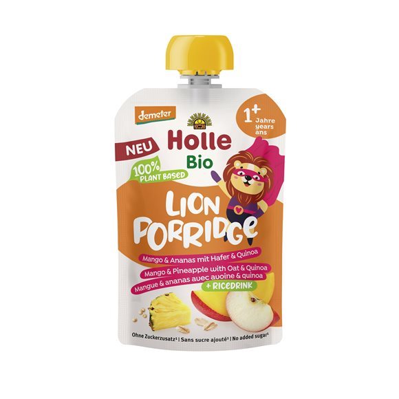 Holle Lion Porridge Mango Ananas Hafer Quinoa Btl 110 g