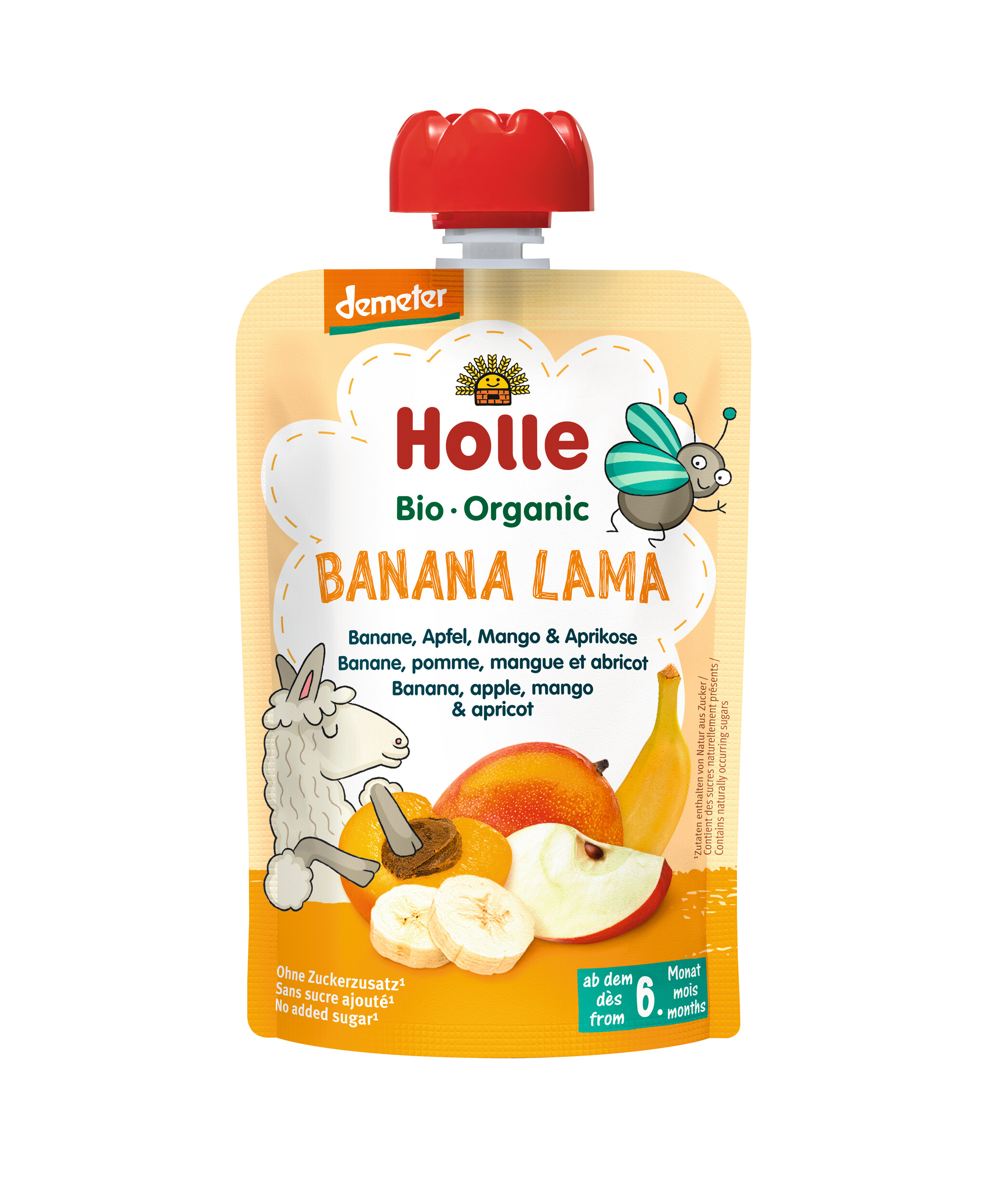 Holle Pouchy Banana Lama Banane Apfel Mango & Aprikose 100 g