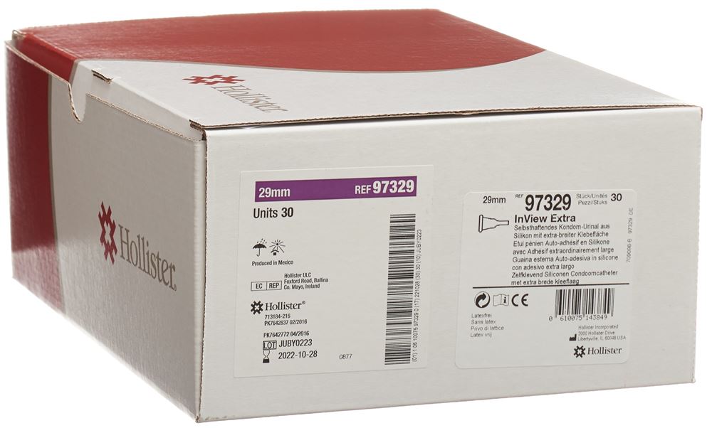 Hollister InView Kondom Urinal 25mm Extra 30 Stk