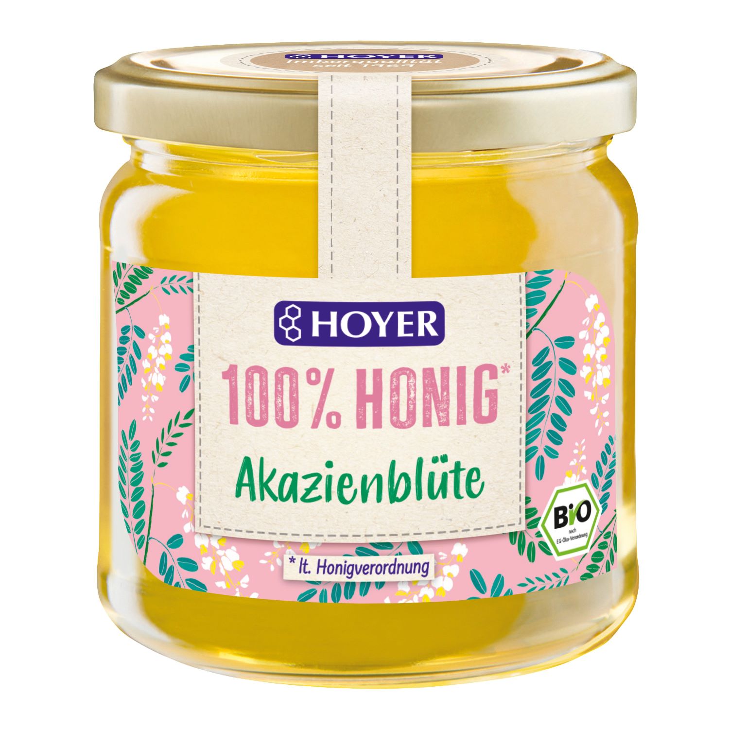 Hoyer Akazienhonig Bio Glas 500 g