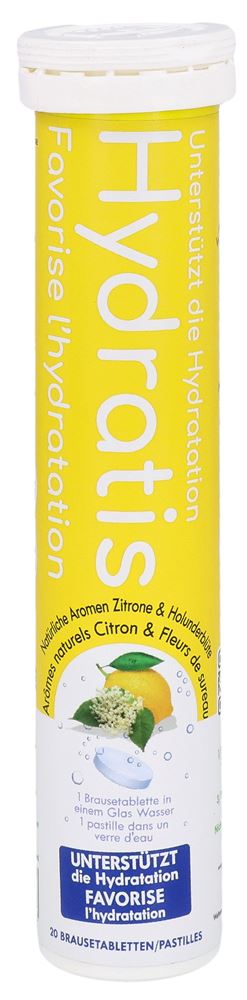 Hydratis Brausetabl Zitrone & Holunderblüte 20 Stk