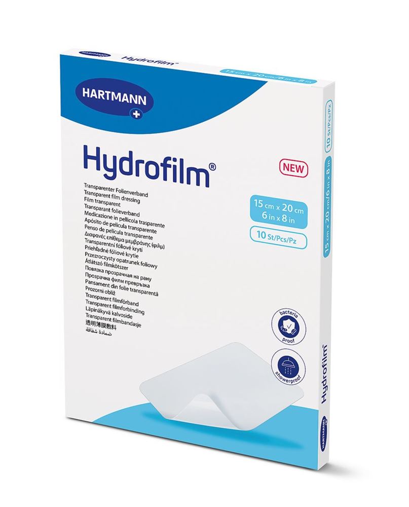 Hydrofilm Transparentverband 15x20cm steril 10 Stk