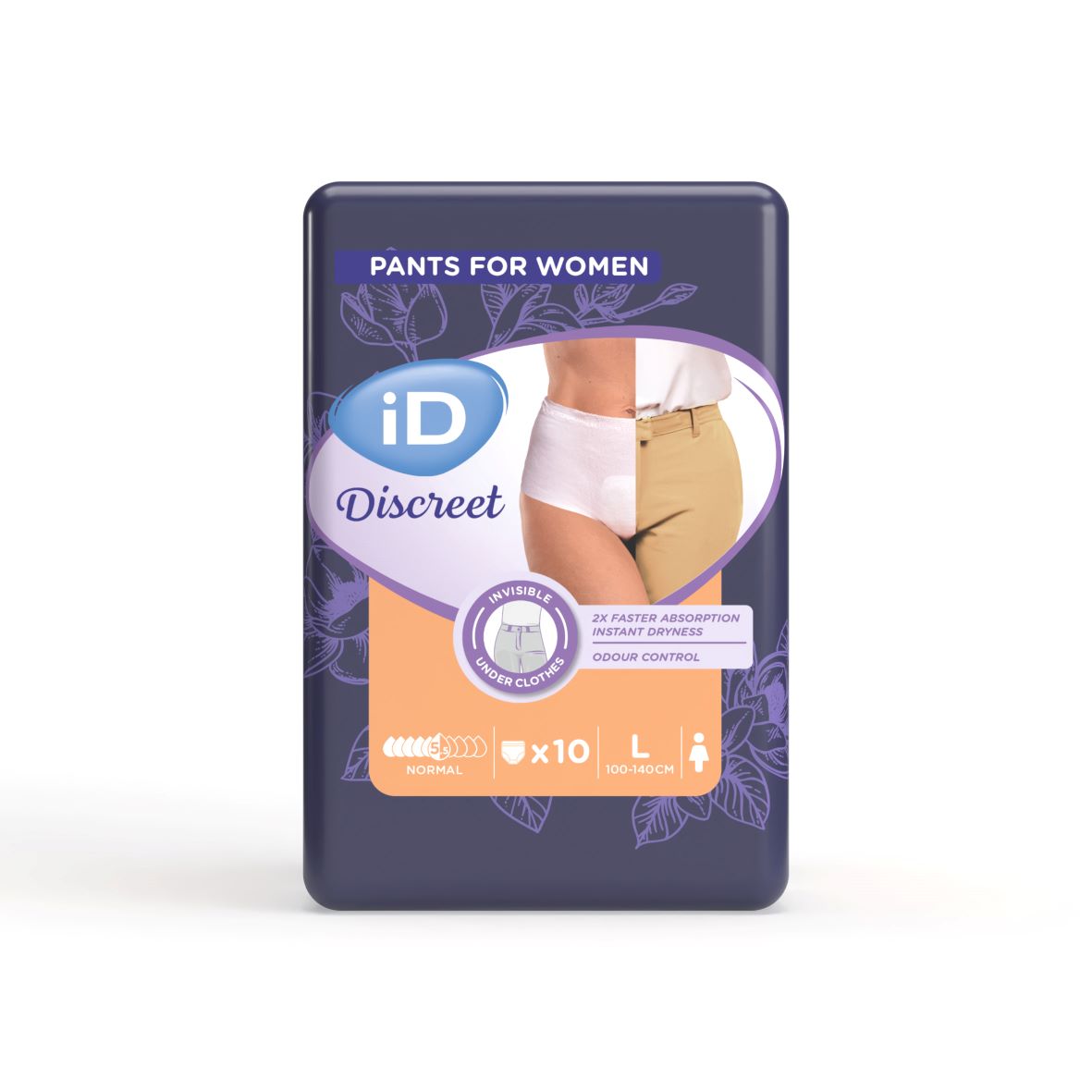 iD Discreet Pants L Normal Btl 10 Stk