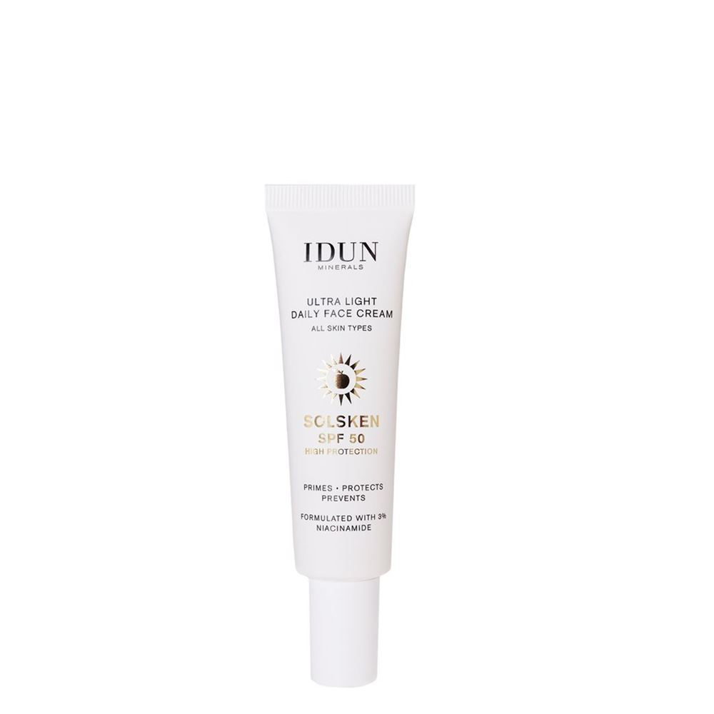 Idun Minerals Ultra Light Daily Face Cream Solsken Spf50 Tb 30 ml