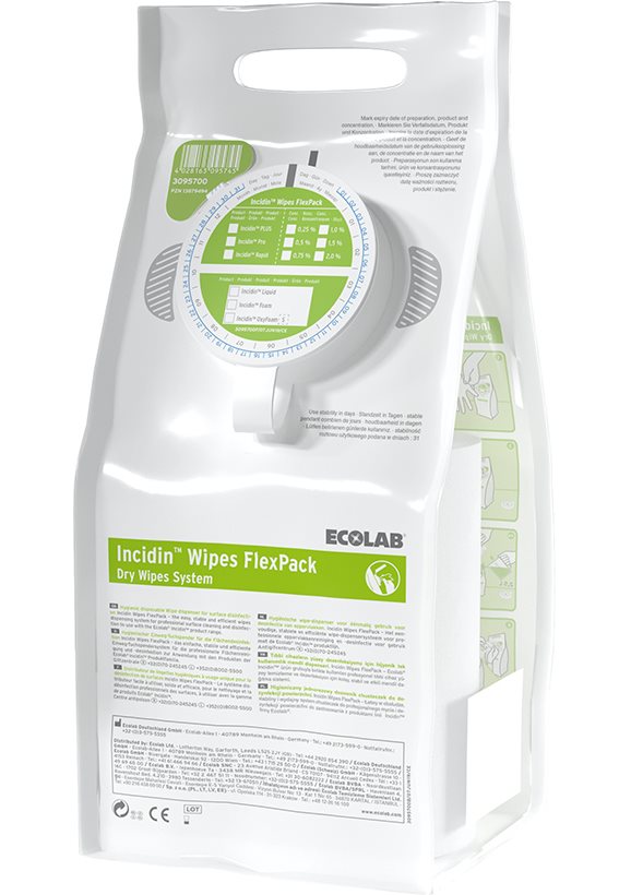 Incidin Wipes Flexpack Kappe grün 6 Karton 99 Stk