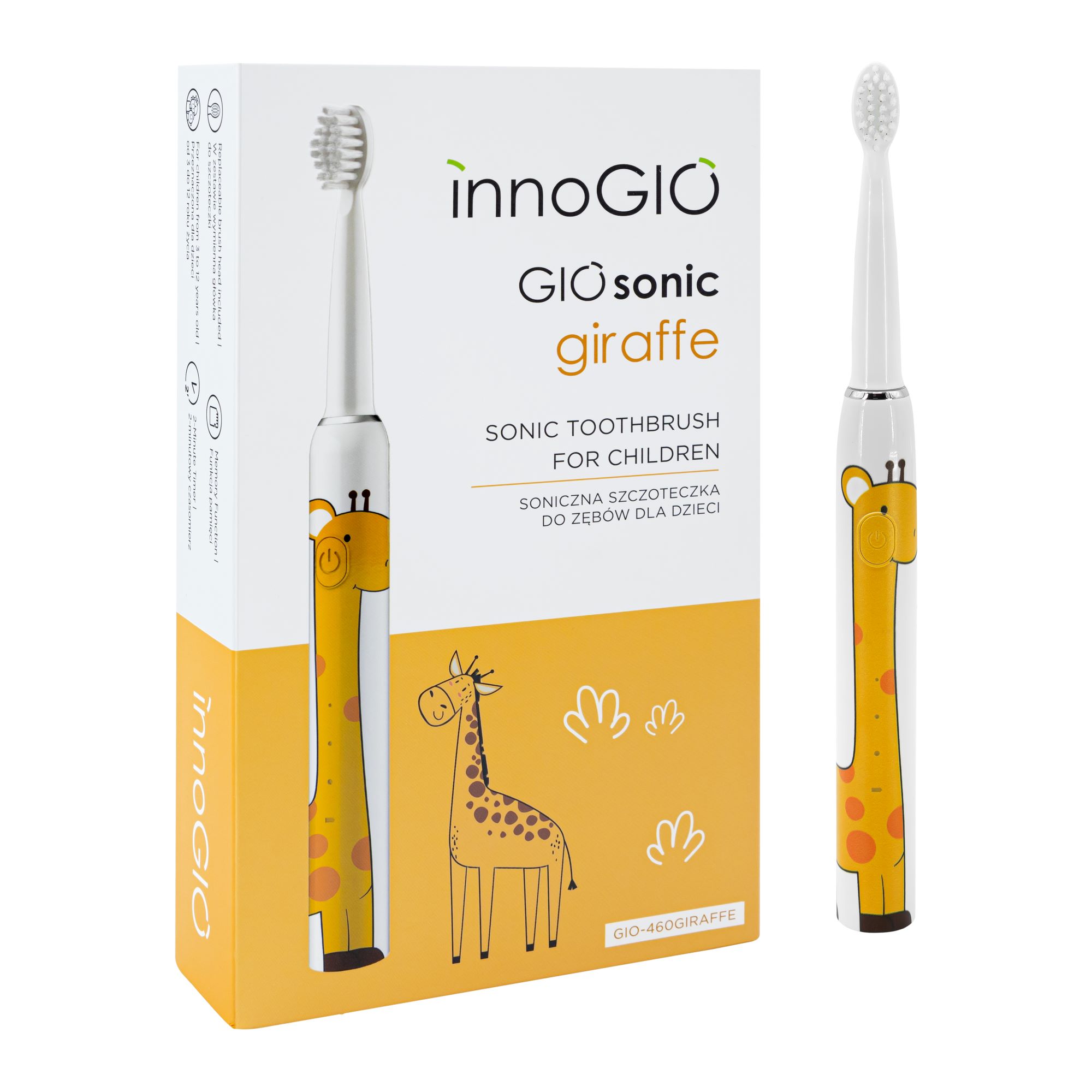 innoGIO USB Sonic Zahnbürste Giraffe Kids