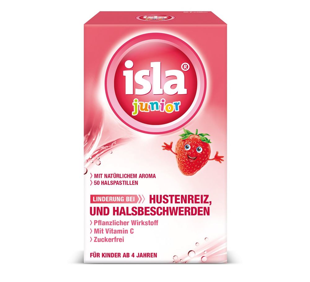 Isla Junior Pastillen Erdbeere 50 Stk