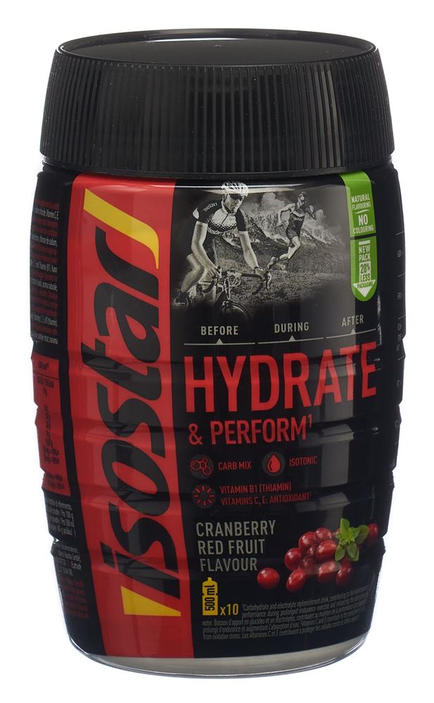 Isostar Hydrate & Perform Plv Cranberry Ds 400 g