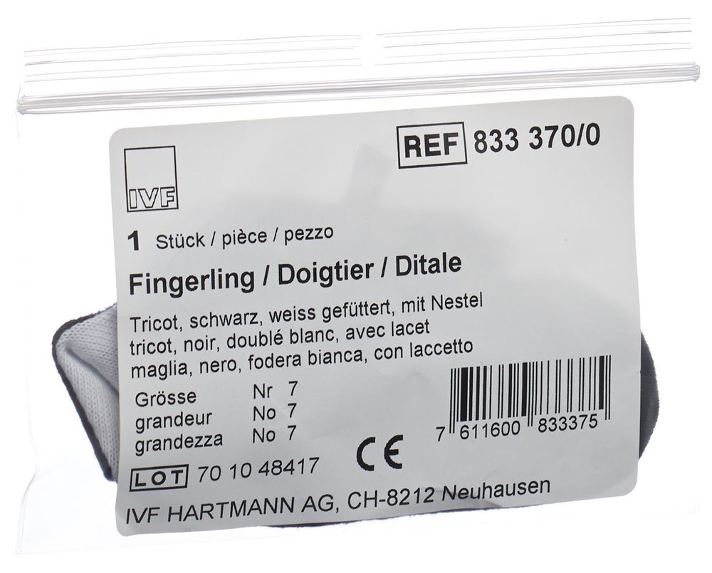 IVF Fingerling Tricot Gr7 schwarz
