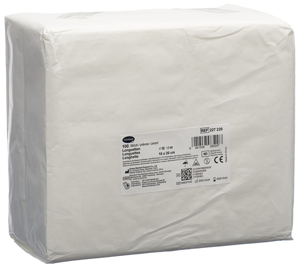 IVF Longuetten Typ 17 10x20cm 12 fach 100 Stk