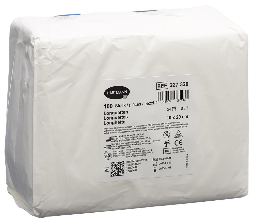 IVF Longuetten Typ 24 10x20cm 8 fach 100 Stk