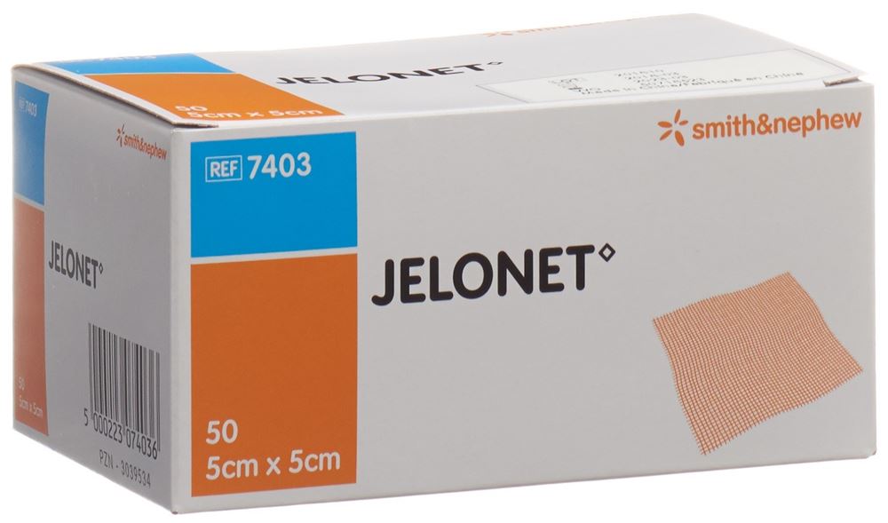 Jelonet Paraffingaze 5cmx5cm steril 50 Stk