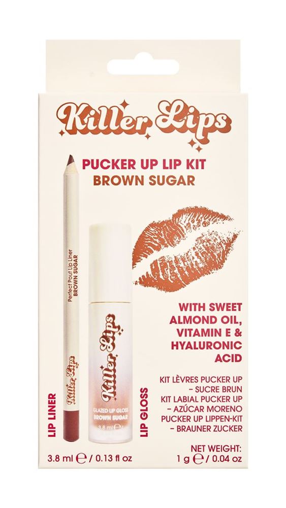 Killer Lips Pucker Up Lip Kit Brown Sugar Box 3.8 ml
