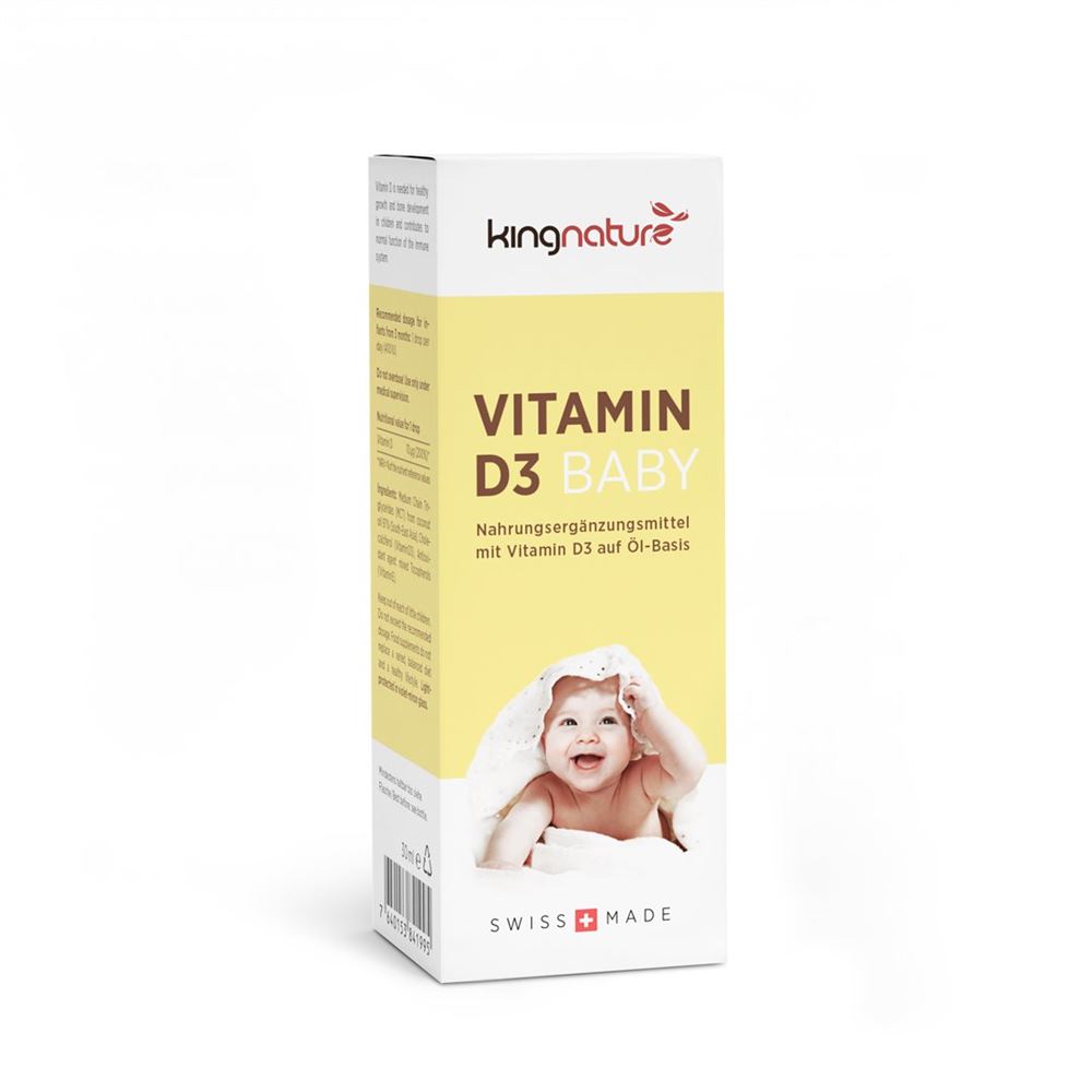 Kingnature Vitamin D3 Baby 400 IE Drops Fl 30 ml