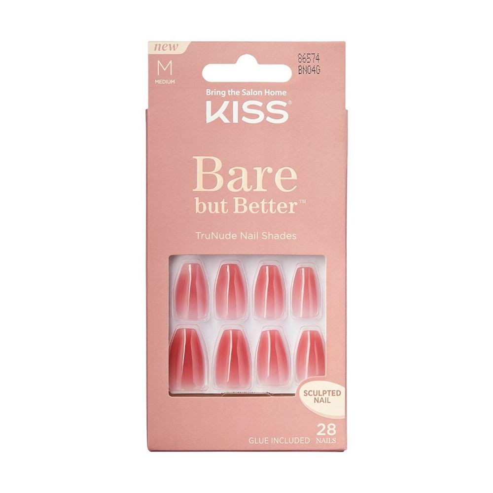 Kiss Bare But Better Nails Nude Nude