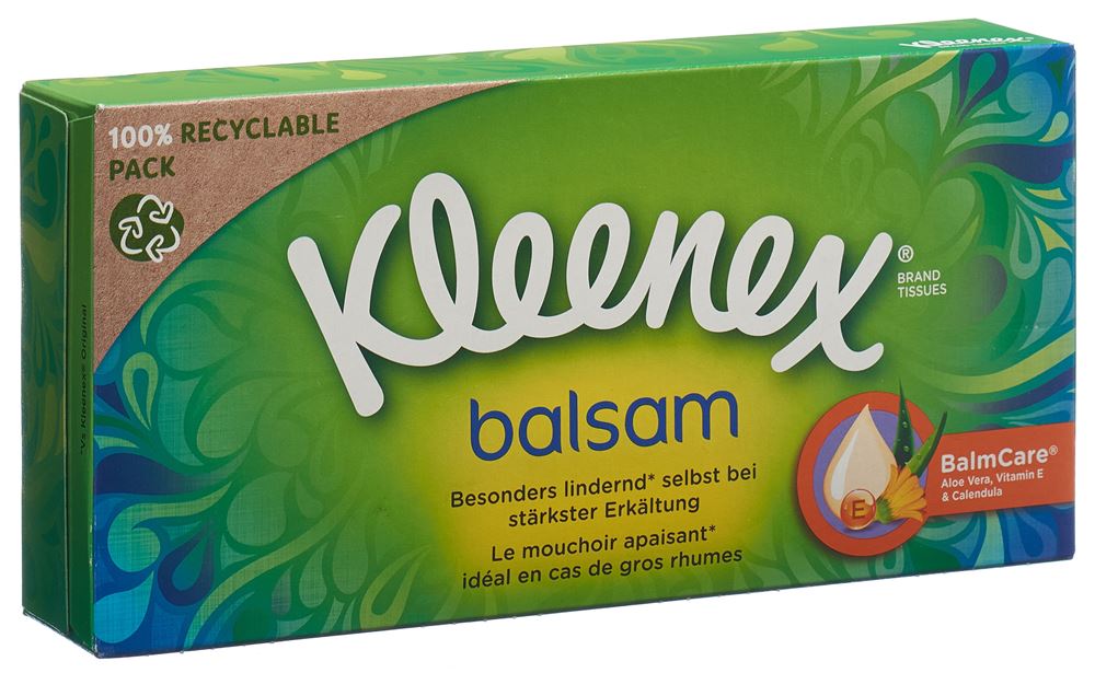 Kleenex Balsam Taschentücher Box 56 Stk