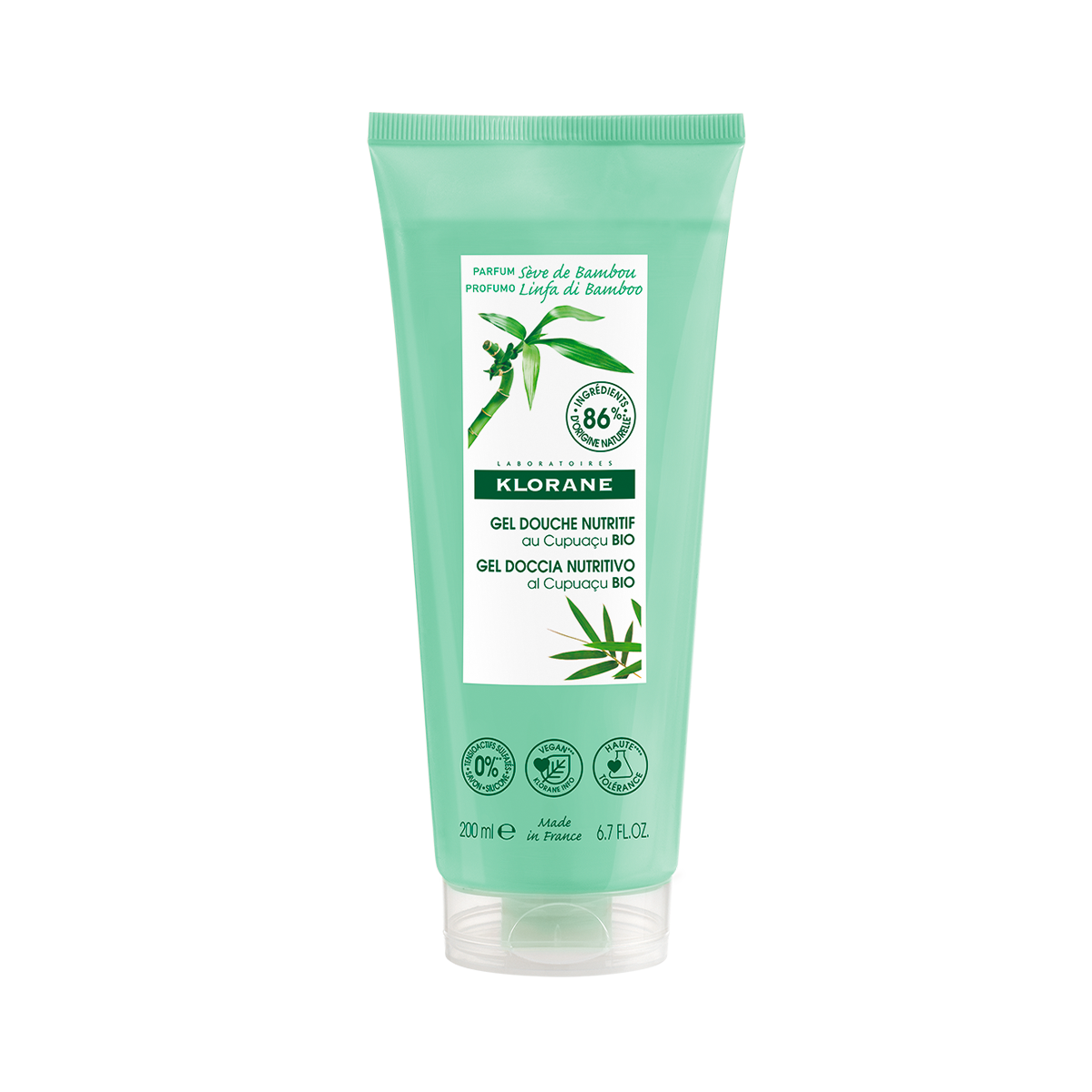 Klorane Duschgel Bambussaft 200 ml