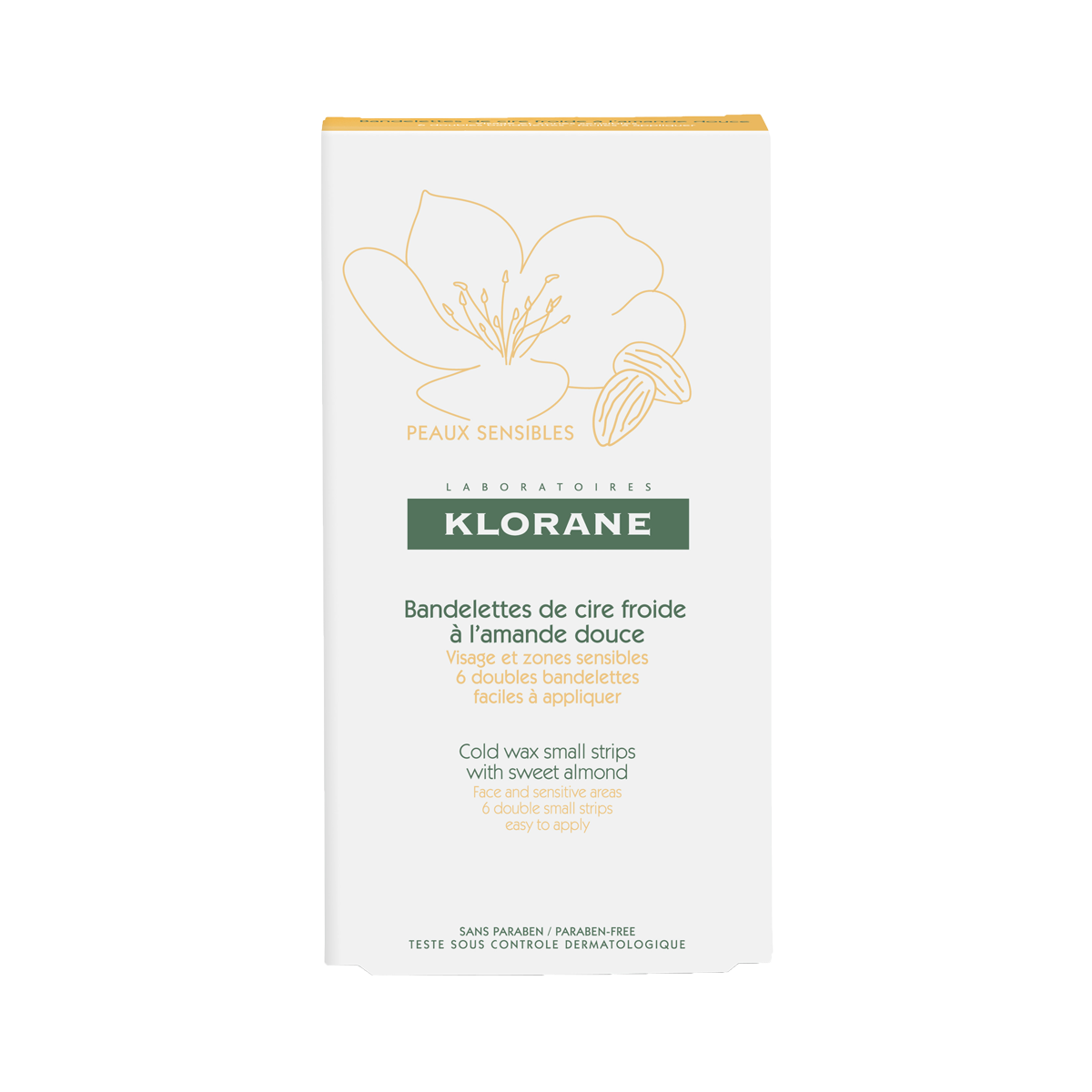 Klorane Enthaarungsstreifen Gesicht 6 x 2 Stk