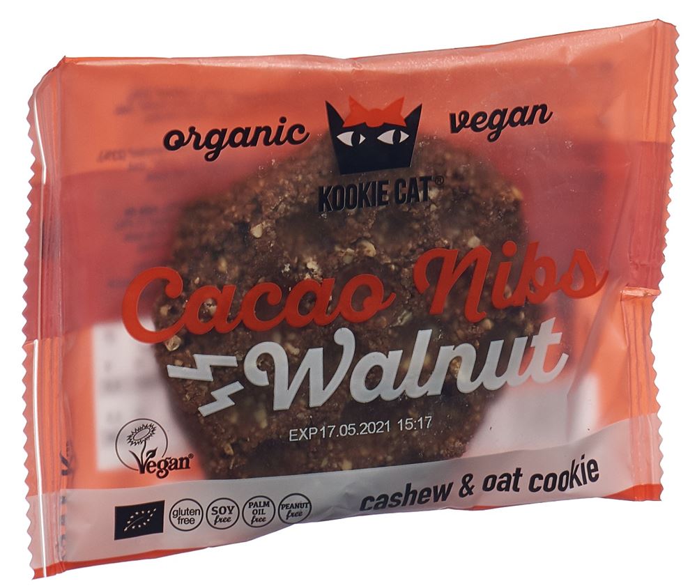 Kookie Cat Double chocolate Walnuts Cookie 50 g