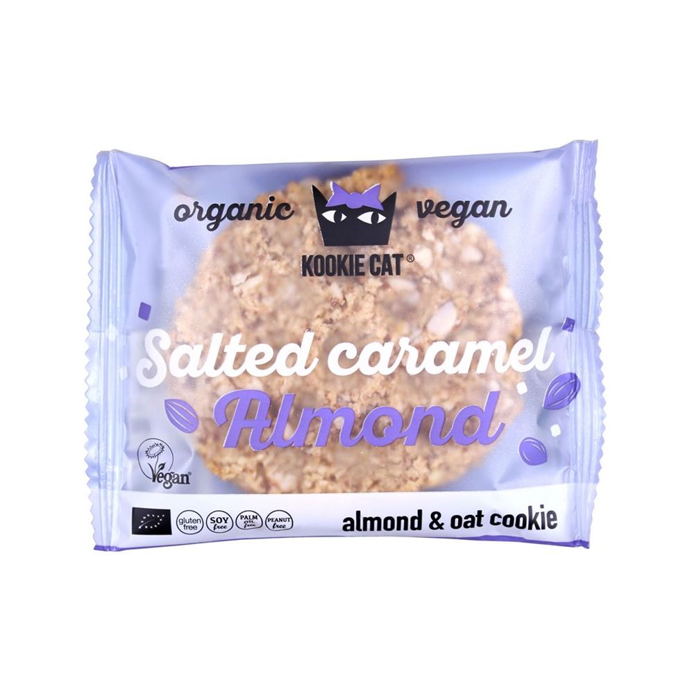 Kookie Cat Salted Caramel Almond Cookie 50 g