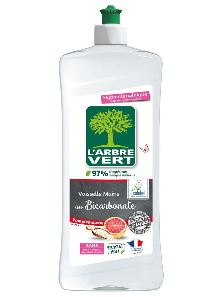 L'arbre Vert Geschirrspülmittel Natron & Grapefruit Fl 750 ml