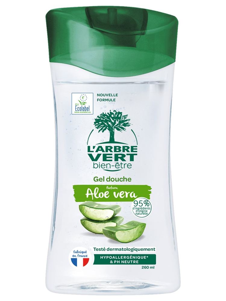 L’arbre Vert Öko Duschgel mit Bio Aloe Vera französisch Fl 260 ml