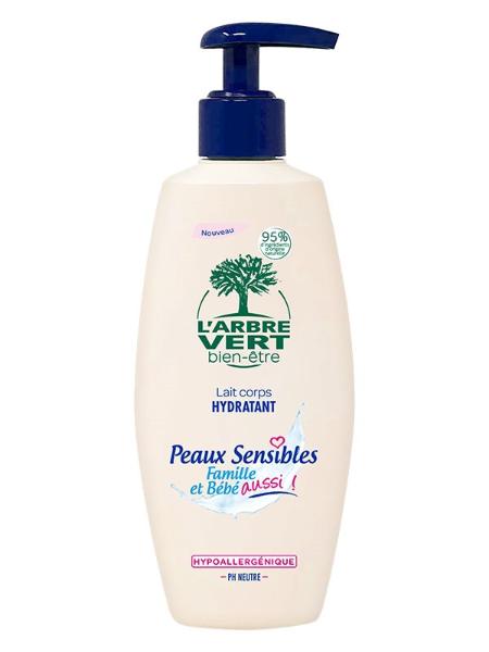 L’arbre Vert Öko Körpermilch feuchtigkeitsspendend empfindliche Haut französisch Vapo 250 ml