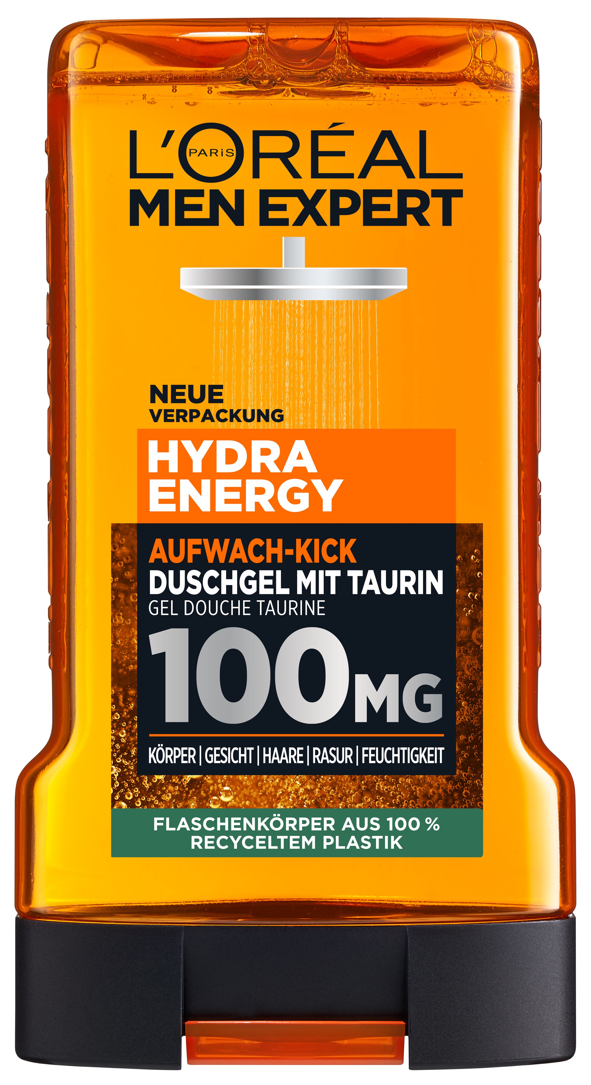 L'Oréal Paris Hydra Energy Taurinduschgel Waschgel Aufwach-Kick 250 ml