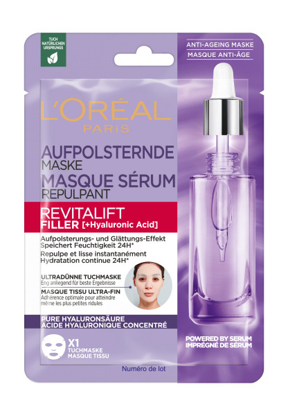 L'Oréal Paris Revitalift Filler Tuchmaske aufpolsternd 30 g
