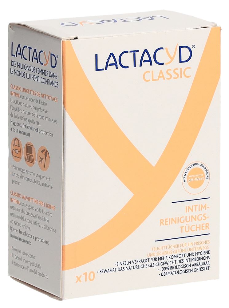 Lactacyd Intimpflegetücher einzelnverpackt 10 Stk
