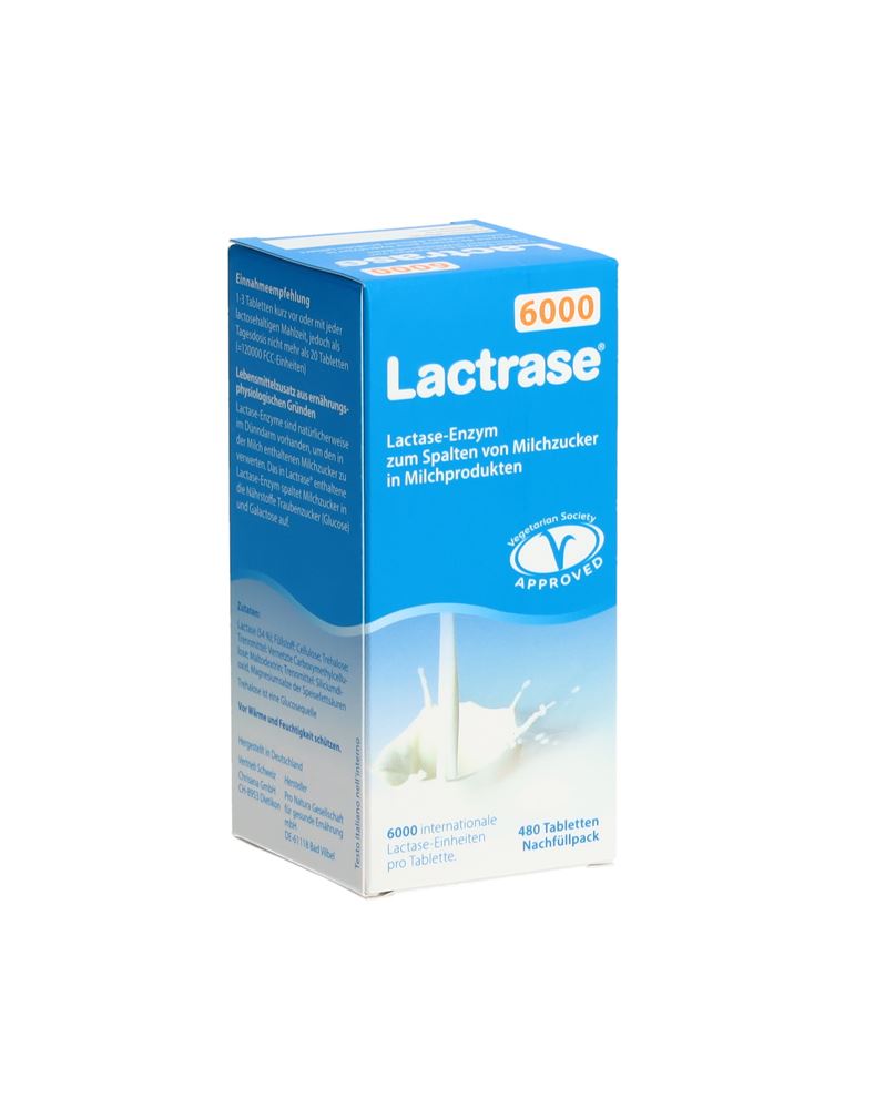 Lactrase Tabl 6000 IE Ds 480 Stk