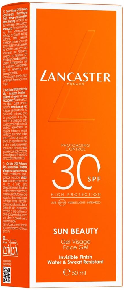 Lancaster Sun Beauty Face Gel Sun Protection Factor 30 50 ml