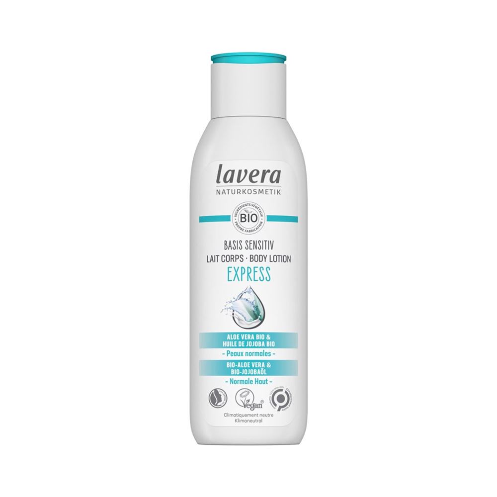 Lavera Basis Sensitiv Bodylotion express Aloe-Vera & Jojoba Fl 250 ml