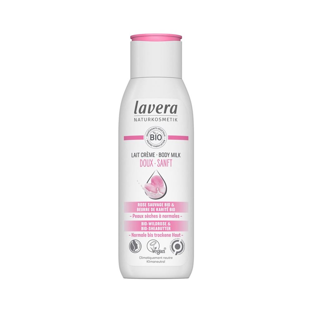 Lavera Bodymilk sanft bio Wildrose & bio Sheabutter Fl 200 ml