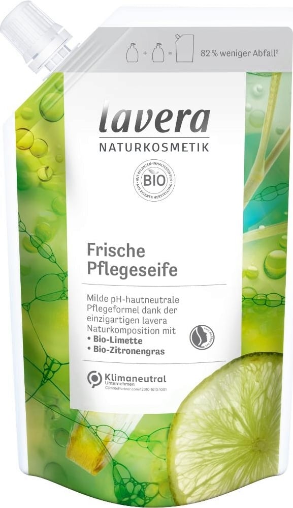 Lavera Pflegeseife Lime Care Nachfüllbeutel 500 ml