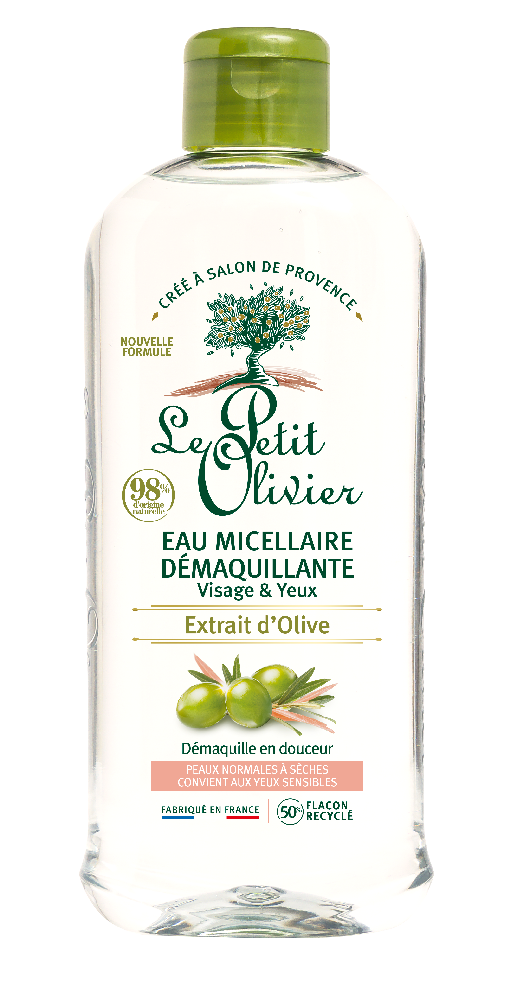 Le Petit Olivier eau micellaire olive 400 ml