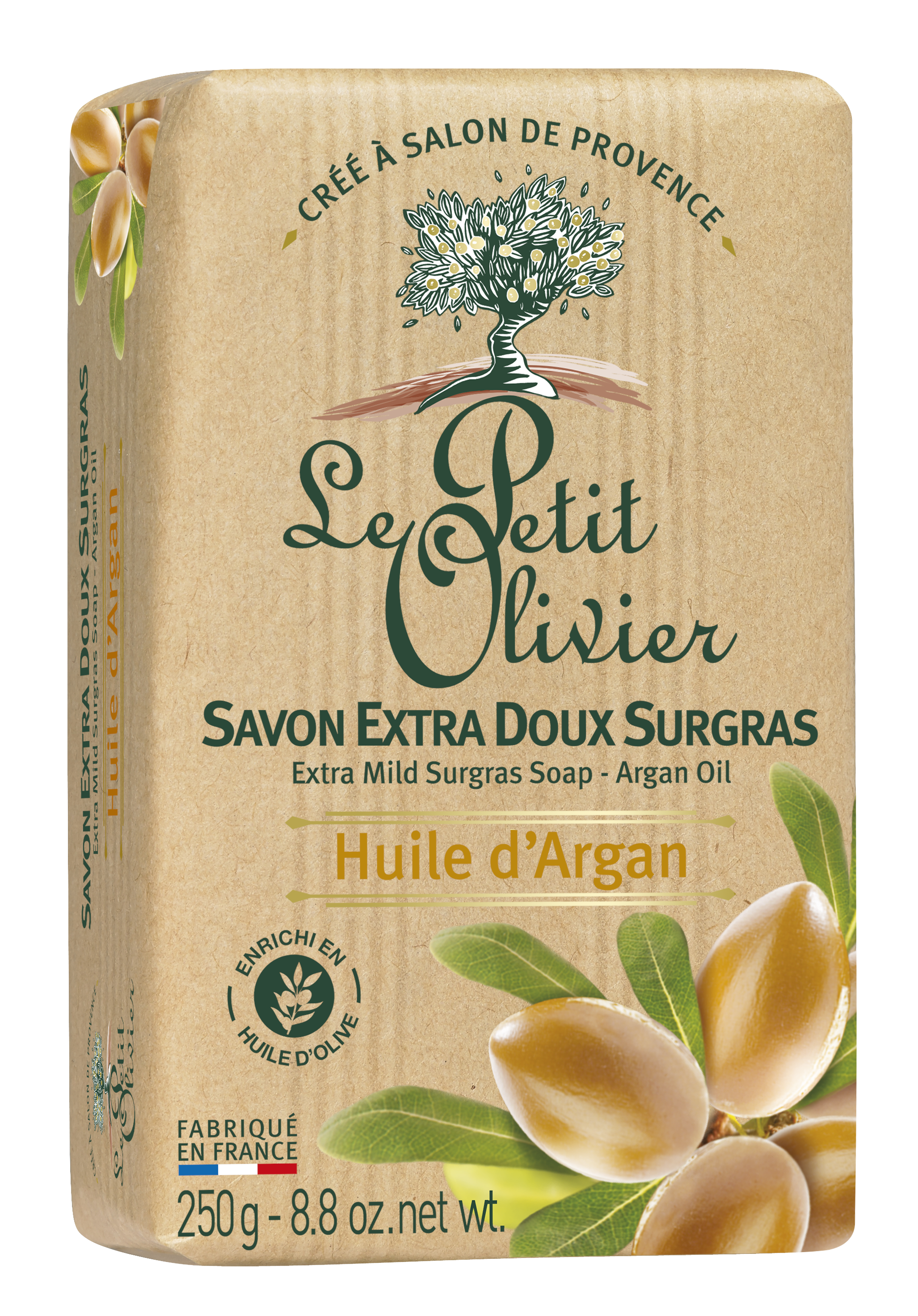 Le Petit Olivier savon surgras argan 250 g