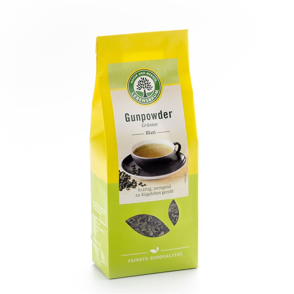 Lebensbaum Grüntee Gunpowd China Beutel 100 G