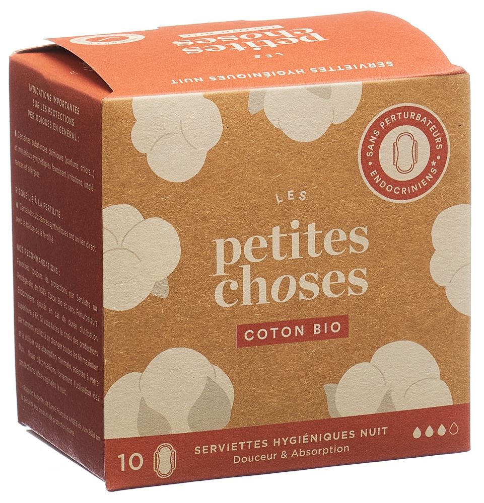 Les Petites Choses Damenbinden Nacht Coton Bio 10 Stk