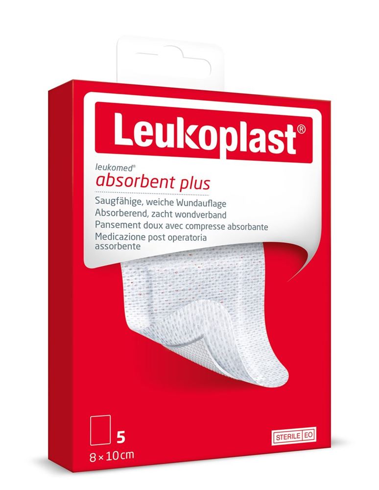 Leukoplast Leukomed 8x10cm steril 5 Stk