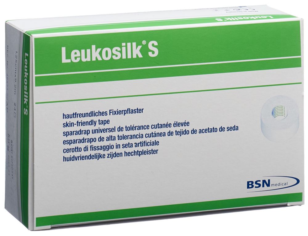 Leukosilk S Heftpflaster 9.2mx1.25cm weiss 24 Stk
