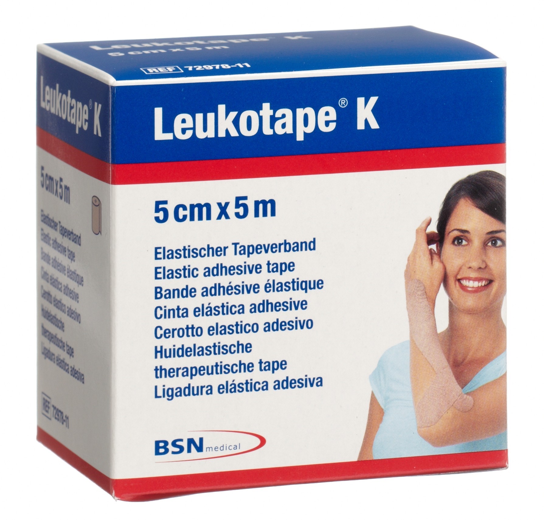 Leukotape K Kinesiologisches Tape 5mx5cm hautfarbig