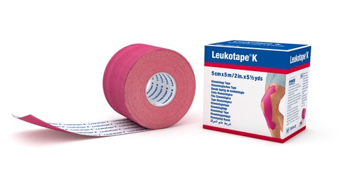 Leukotape K Kinesiologisches Tape 5mx5cm pink