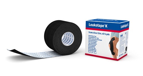Leukotape K Kinesiologisches Tape 5mx5cm schwarz
